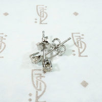 Pretty & Petite Diamond Studs in Platinum