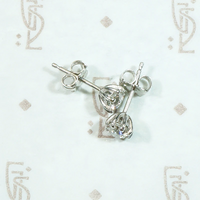 Glorious Antique Diamonds in Platinum Stud Earrings