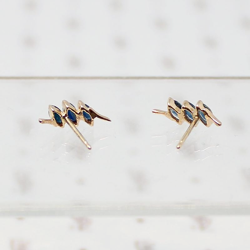 Quintessential 1980s Sapphire Stud Earrings