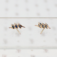 Quintessential 1980s Sapphire Stud Earrings