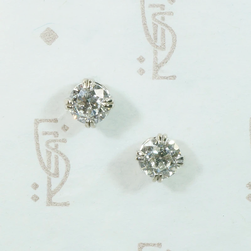 Old Cut Diamond Stud Earrings