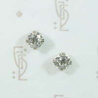 Old Cut Diamond Stud Earrings