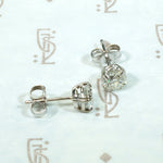 Old Cut Diamond Stud Earrings