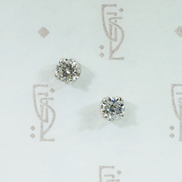 Old European Cut Diamond Stud Earrings