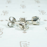 Old European Cut Diamond Stud Earrings