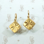 Starry Russian Gold Earbobs