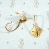Starry Russian Gold Earbobs