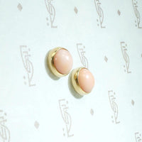 Sweetest Angel Skin Coral Stud Earrings