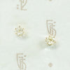 Old Mine Cut Diamond Stud Earrings in Yellow Gold