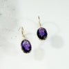 Sumptuous Antique Amethyst Earbobs
