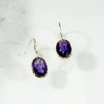 Sumptuous Antique Amethyst Earbobs