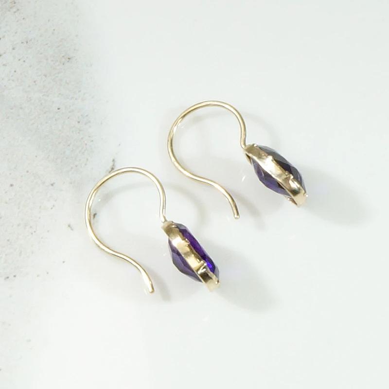 Sumptuous Antique Amethyst Earbobs