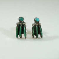 Turquoise Petit Point Turquoise Studs