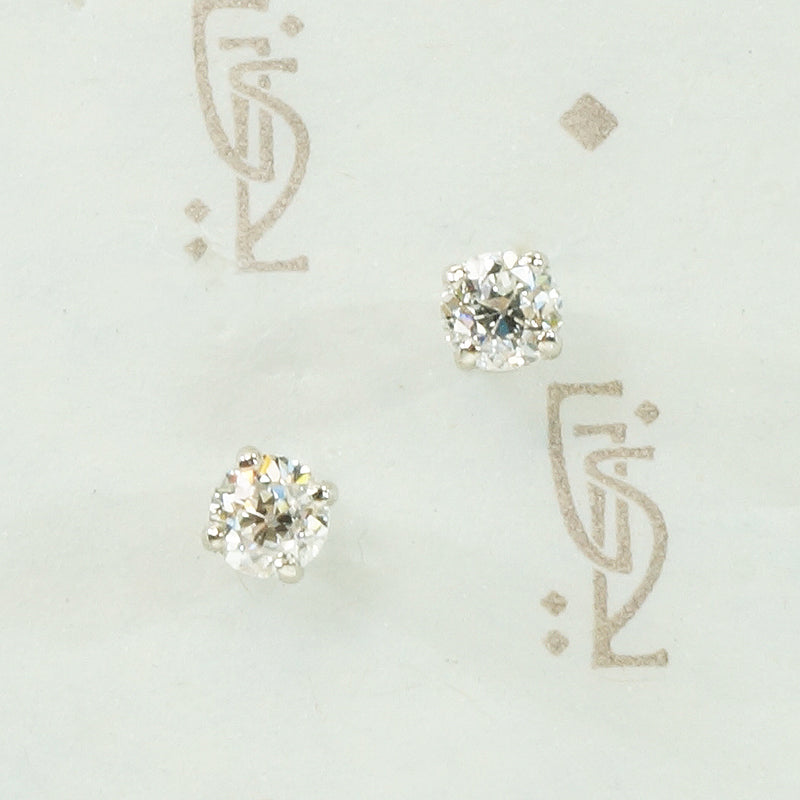 The Perfect Old Euro Diamond Studs