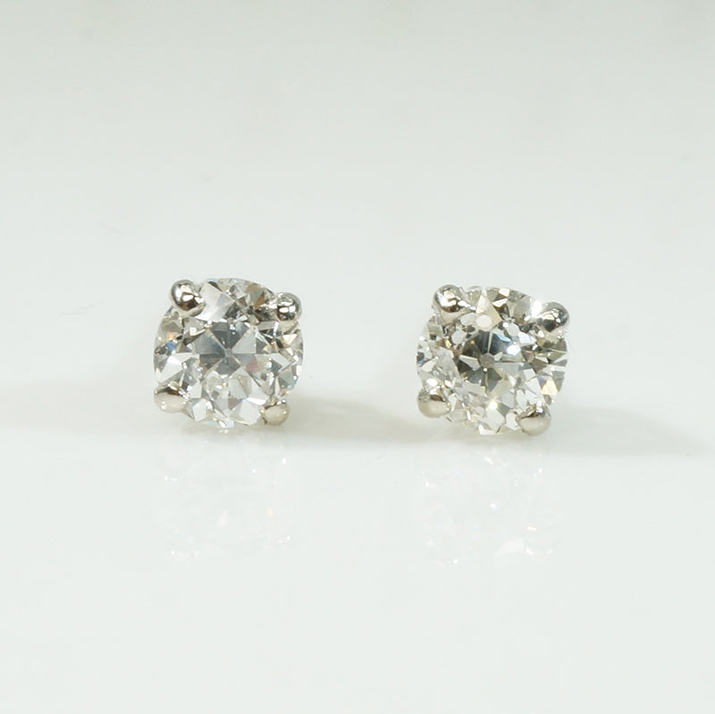 The Perfect Old Euro Diamond Studs