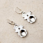 Romantic Rose Earrings in Silver & Marcasites