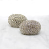 Fabulous Fat Half-Hoop Rhinestone Earrings
