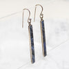 Sodalite in Sterling Silver Pillar Earrings