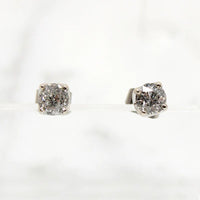 Old European Cut 1tcw Diamonds in White Gold Studs