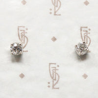 Old European Cut 1tcw Diamonds in White Gold Studs