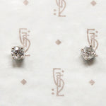Old European Cut 1tcw Diamonds in White Gold Studs