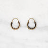 Edwardian Small Gold Filled Hoop Earrings