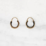 Edwardian Small Gold Filled Hoop Earrings