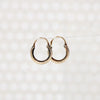 Edwardian Small Gold Filled Hoop Earrings