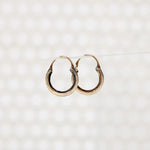 Edwardian Small Gold Filled Hoop Earrings