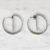 Mod Chic Sterling Silver Hoop Earrings