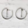 Mod Chic Sterling Silver Hoop Earrings