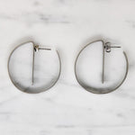Mod Chic Sterling Silver Hoop Earrings