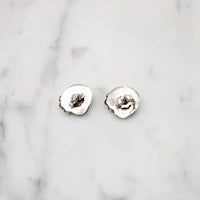 Tiny Opal & Sterling Studs with Navajo Details