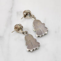 Sunface Earrings with Lovely Lapidary Work