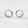 Lightweight Hammered Sterling Silver Hoops