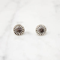 Sterling Silver Dome Studs with Rocker Designs