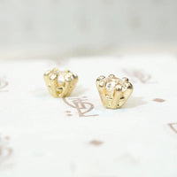 Lovely 0.66tcw Vintage Diamond Studs in Gold