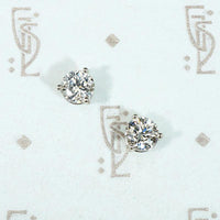 Bright Vintage 0.83tcw Diamonds in Platinum Martini Studs