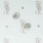 Bezel Set 0.41tcw Old Euro Diamond Stud Earrings