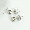 Bezel Set 0.41tcw Old Euro Diamond Stud Earrings