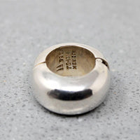Chubby Sterling Hoops Signed Two Trees