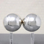 Mod Oversized Sterling Half Sphere Earrings
