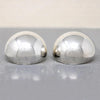 Mod Oversized Sterling Half Sphere Earrings
