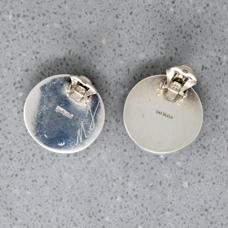 Lush Blister Pearls in Sterling Clip Earrings