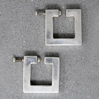 Epic Sterling Square Hoop Earrings by Tane