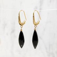 The Mughal Earring with Black Spinel Drops by brunet