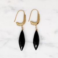 The Mughal Earring with Black Spinel Drops by brunet