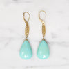 Marché Turquoise Pendant Drop Earrings by brunet
