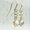 LUNA Moonstone and Diamond Ear Drops