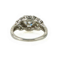 Dreamy Edwardian Diamond  Platinum Engagement Ring